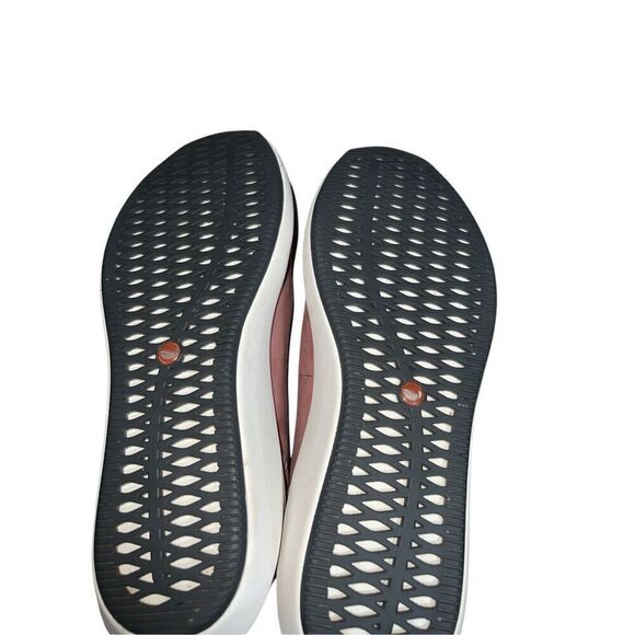 Womens Clarks Un Rio Vibe Wedge Slip On Size 7 Rose Pink Suede Comfort Slide - Picture 14 of 16